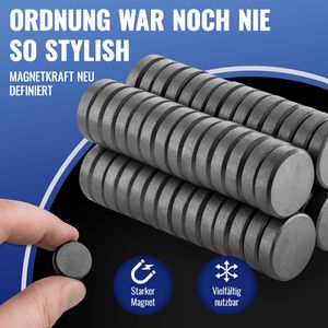 Produktbild für Magnete Poppstar 1011080 Ferrit, schwarz