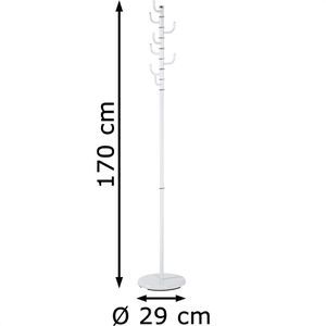 Produktbild für Garderobenständer Haku-Möbel Roger, weiß