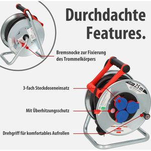 Produktbild für Kabeltrommel Brennenstuhl Garant S, für außen IP44