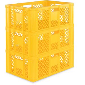 Produktbild für Eurobox Alpha-Paletten gelb, 45 Liter, lebensmittelecht