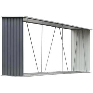 Holzunterstand vidaXL Holzlagerschuppen, grau