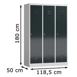 Produktbild für Spind ClassiX X-515138, anthrazit