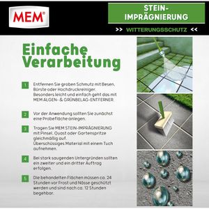 Produktbild für Steinimprägnierung MEM 30836010, ca. 25m²