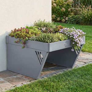 Produktbild für Mähroboter-Garage Mendler HWC-P41, grau, aus Stahl