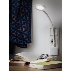 Produktbild für Steckdosenlampe Sebson SDL, weiß, fest verbaute LED