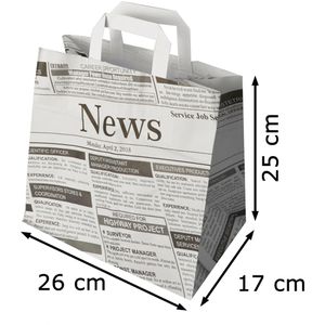 Produktbild für Papiertüten Papstar Newsprint, weiß