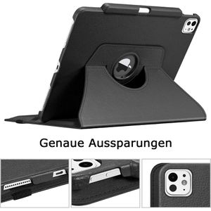 Produktbild für Tablet-Hülle Fintie Rotating Case, schwarz