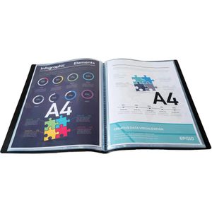 Produktbild für Sichtbuch Exacompta 8821E Opak, aus PP, A4