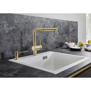 Produktbild für Küchenarmatur BLANCO LINUS-S, satin gold