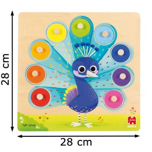 Produktbild für Motorikspielzeug Goula 453060, Pfau