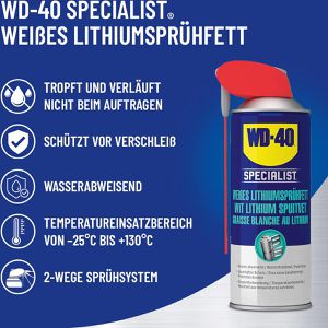 Produktbild für Mehrzweckfett WD-40 Weißes Lithiumsprühfett