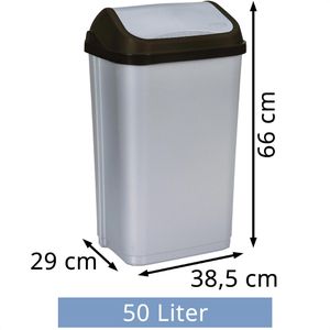 Produktbild für Mülleimer Keeeper Swantje, silber