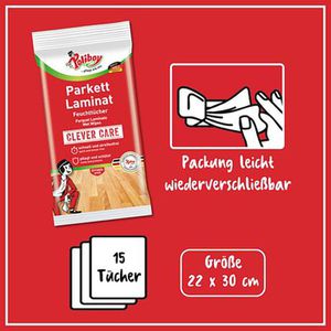 Produktbild für Reinigungstücher Poliboy 62015, Clever Care, feucht