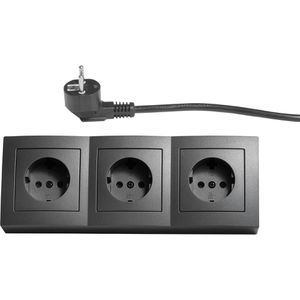 Produktbild für Tischsteckdose McPower Flair, mit 2 m Schuko Kabel