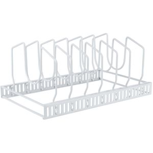 Produktbild für Topfdeckelhalter Gräwe 548.A.C0 weiß, aus Edelstahl