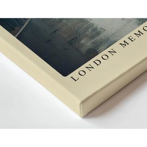 Produktbild für Wandbild Sinus-Art London Memories in the Mist
