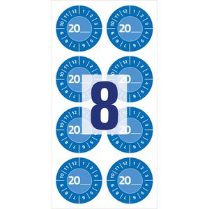 Produktbild für Prüfplaketten Zweckform 7903, mit Jahreszahl 20XX