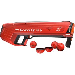 Spyra Wasserpistole Gravity, rot, elektrisch, 16m Reichweite, 5m Höhe, inkl. 4 Wasserbomben