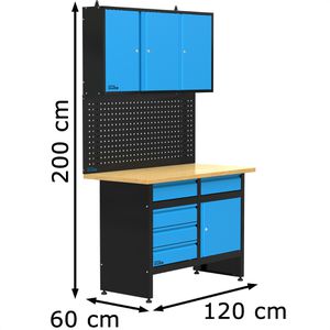 Produktbild für Werkbank Güde GW 5/1, 40494, blau, 3-teilig