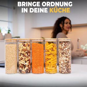 Produktbild für Vorratsglas Clidor mit Bambusdeckel