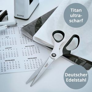 Produktbild für Büroschere Leitz WOW Titan, 5319-21-01, mit Softgrip