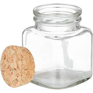 Produktbild für Gewürzgläser Relaxdays aus Glas, mit Korkdeckel