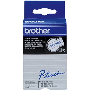 Produktbild für Schriftband Brother TC-203, 12mm