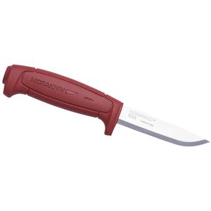 Morakniv Gartenmesser Basic 511 Carbon, 12147, 20,6cm, Festklinge, Köcher, rot