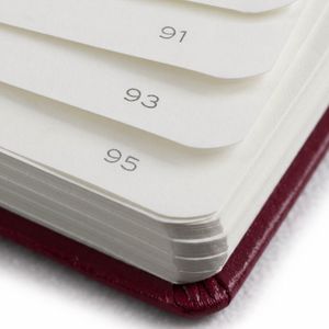 Produktbild für Notizblock Leuchtturm1917 Pocket Port Red, 364403 , rot, A6