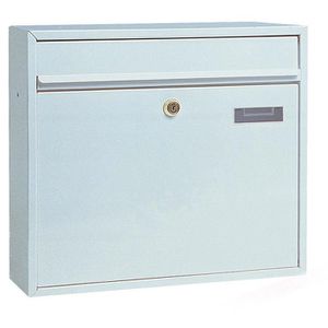 Produktbild für Briefkasten Rottner T00162, Hochhaus II, weiß, aus Stahl