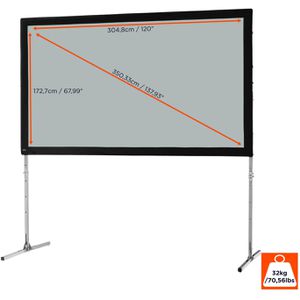 Produktbild für Beamer-Leinwand Celexon Faltrahmen Mobil Expert