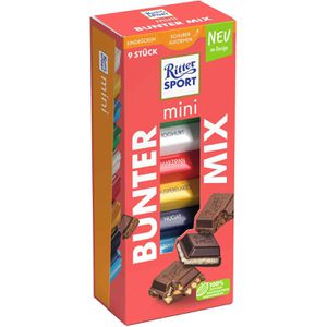 Minischokolade Ritter-Sport Mini Turm Bunter Mix