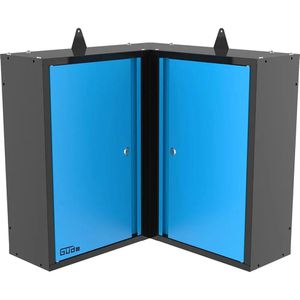 Werkzeugschrank Güde GWES 2TE, 40467, Metall, schwarz / blau