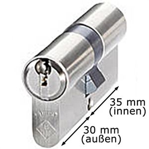 Produktbild für Schließzylinder Abus Vitess 1000, mit 6 Schlüsseln