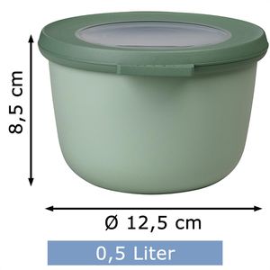 Produktbild für Frischhaltedose Mepal Cirqula rund, aus Kunststoff