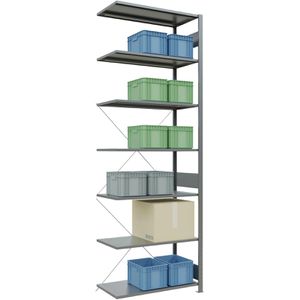 Anbauregal Schulte 12757, 7 Metallböden