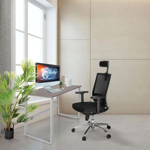 Produktbild für Schreibtisch hJh-OFFICE Workspace light I 830077, grau / weiß