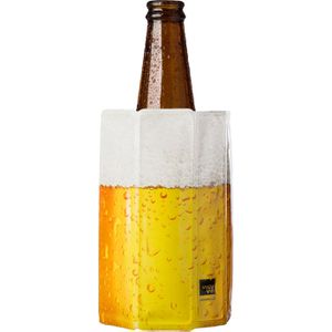 Vacu-Vin Flaschenkühler Bierkühler, Kunststoff, Flexible Kühlmanschette, 11,5 x 17,5 cm