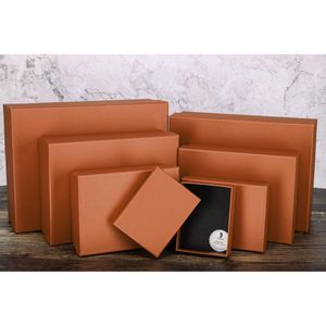 Produktbild für Geschenkbox Rössler-Papier 1341145354 Boxline Metallic, Kupfer