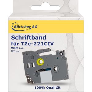 Produktbild für Schriftband Böttcher-AG für Brother TZe-221 CIV