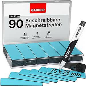 Magnetschilder Gauder ME-75x25, blau