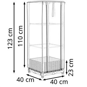 Produktbild für Hochbeet vidaXL 4015837, aus Kunststoff und Eisen