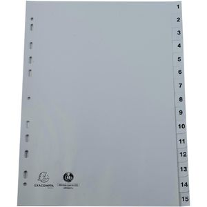 Register Exacompta 1715E, A4, 1-15