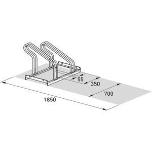 Produktbild für Fahrradständer WSM 2052, Bodenmontage / freistehend