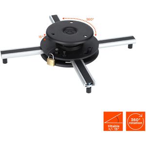 Produktbild für Beamer-Deckenhalterung Celexon PS Ultraflat, schwarz / grau