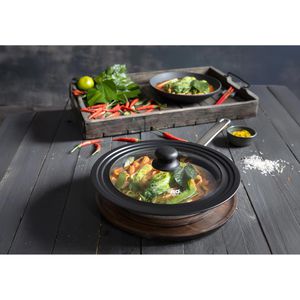 Produktbild für Topfdeckel ELO 40030 mit Carbohnstahlrand, Universaldeckel