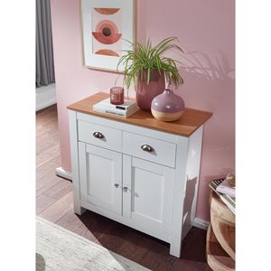 Produktbild für Kommode Wohnling WL6.387, eiche / weiß