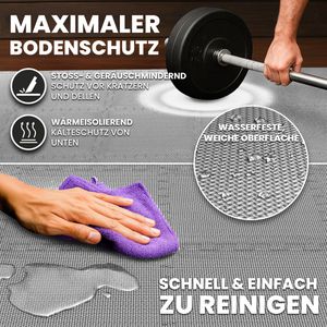 Produktbild für Bodenschutzmatte bemaxx Puzzlematte, anthrazit