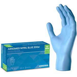 Einmalhandschuhe Arnomed Nitril Blue, blau, 200 Stück