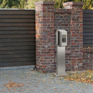 Produktbild für Wallbox-Standfuß Keba Stele 89.735 Edelstahl